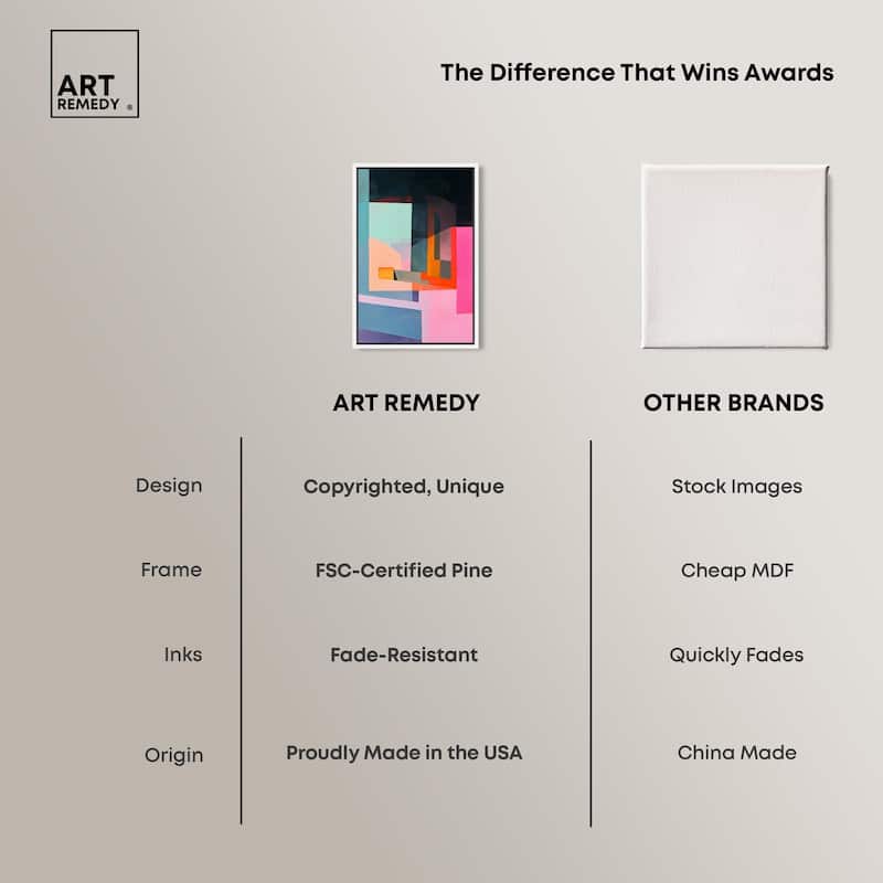 Color Blocks I Canvas by Art Remedy