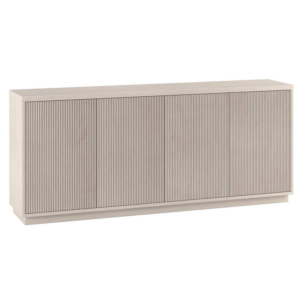 Alston 68" Wide Rectangular Fluted Buffet Table - 68" Wide