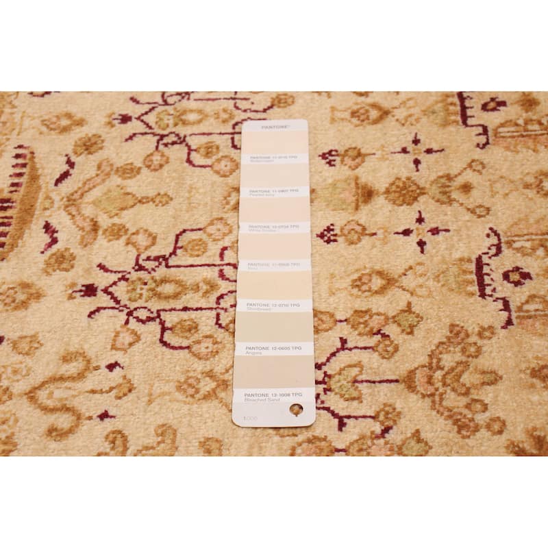 ECARPETGALLERY Hand-knotted Peshawar Oushak Beige Wool Rug - 7'11 x 10'0