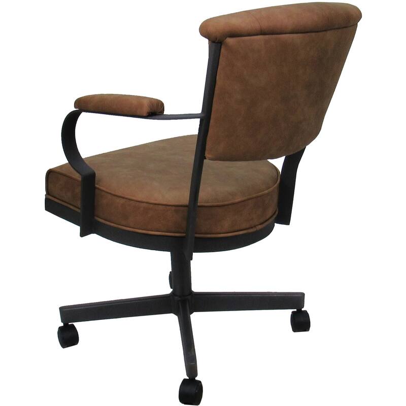 Miami Swivel Metal Caster Chair on Reading Base - 18" High Seat