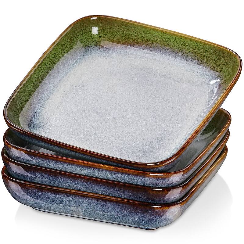 vancasso Stern Reactive Glaze Stoneware Dinnerware Set, Service for 4