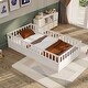 preview thumbnail 5 of 21, Montessori wooden Floor bed with super high security barrier White - Twin