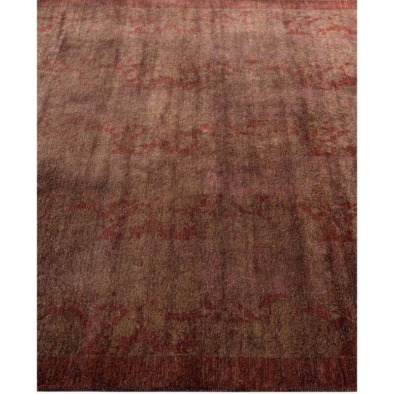Overdyed One-of-a-Kind Hand-Knotted Area Rug - Brown - 4' 2" x 5' 7"