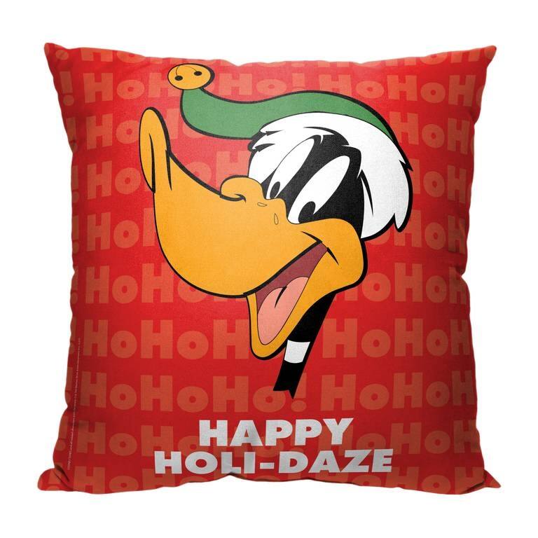 Warner Brothers Looney Tunes Happy Holi Daze 18 Inch Throw Pillow