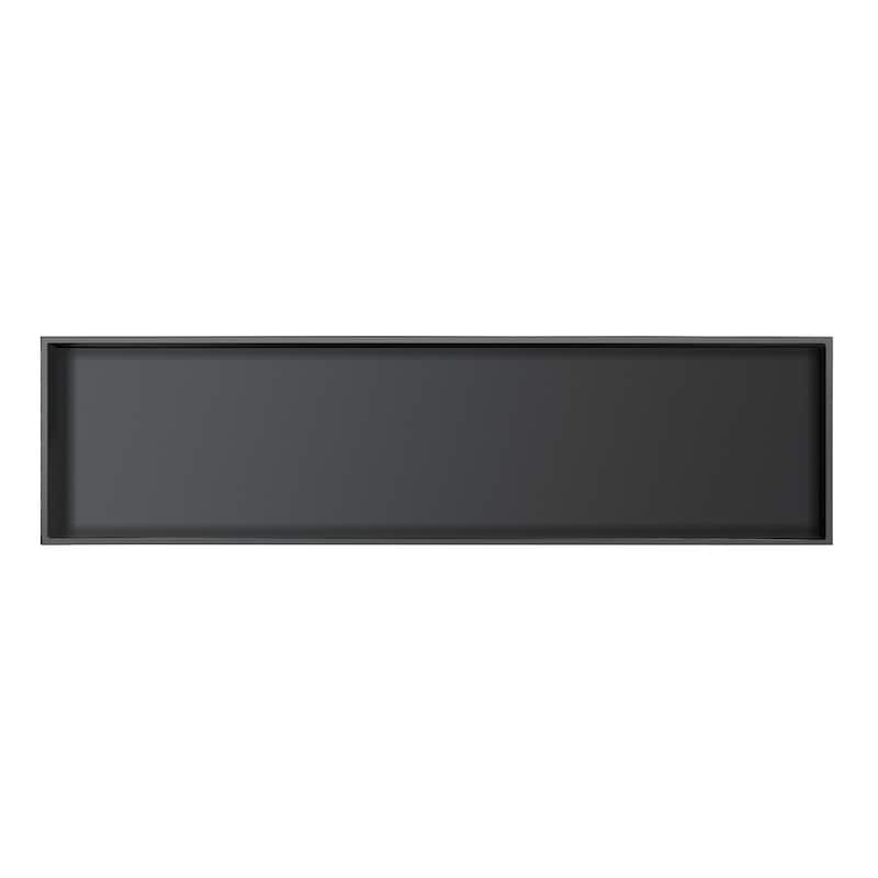Stainless Steel 18 Gauge Black Rectangular Recessed Shower Niche-48"x12.6"