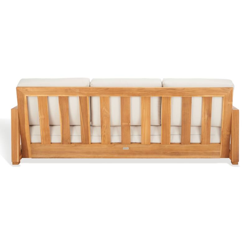SAFAVIEH Couture Montford Teak 3-Seat Bench Casing (Cover Only) - 72Wx29Dx1H