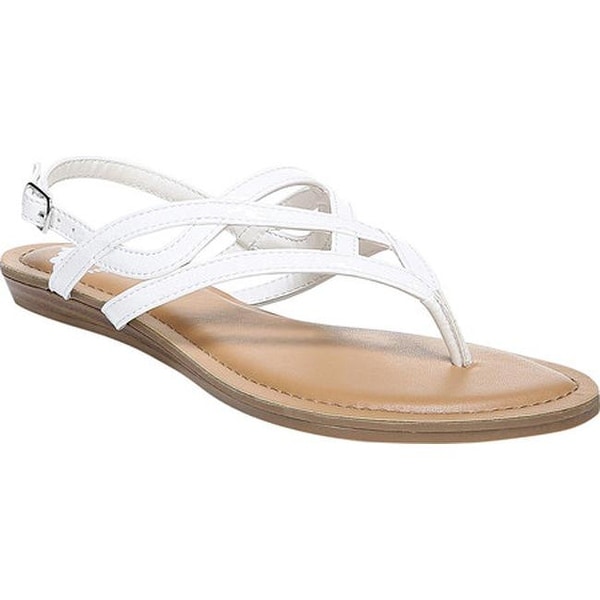 womens white thong sandals