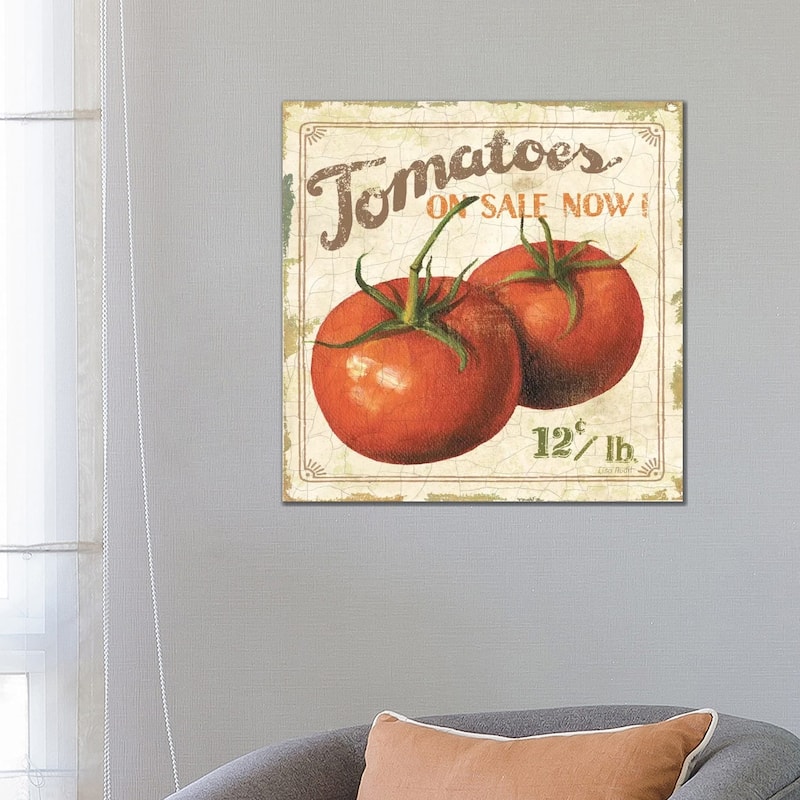 iCanvas "Tomatoes on Sale Now (On Special I)" by Lisa Audit Canvas Print - 26x26x1.5