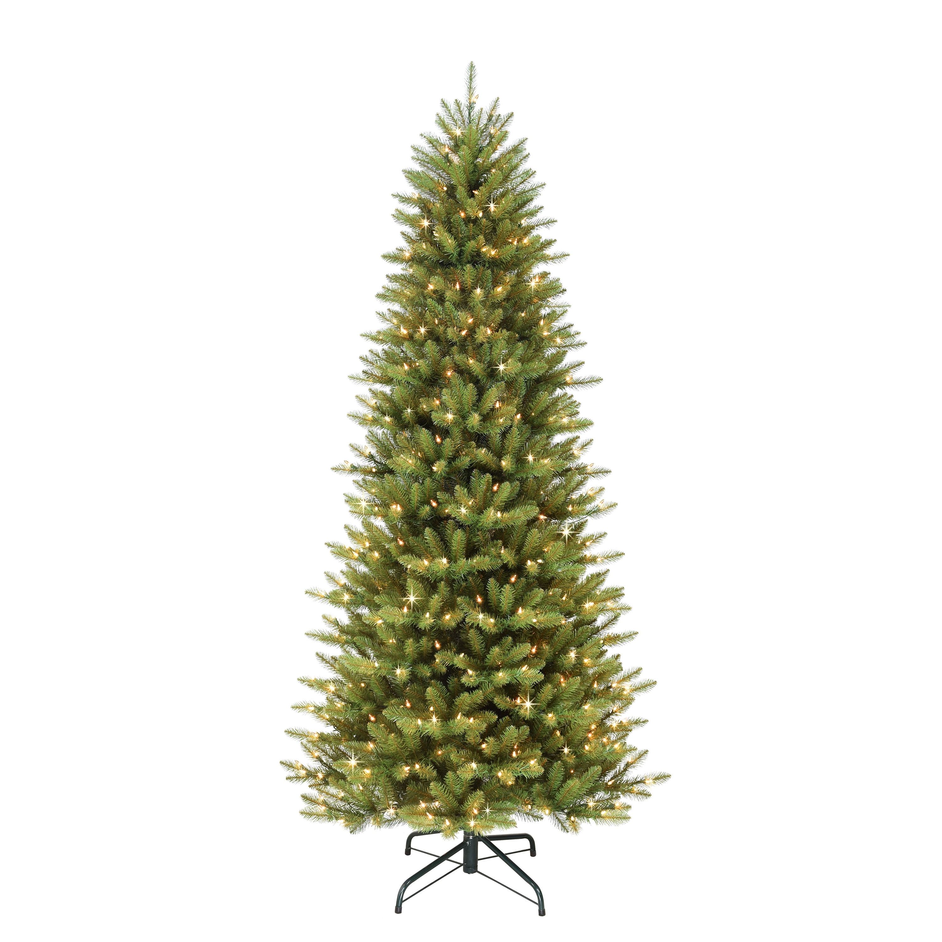 Puleo International 10 ft. Pre-Lit Slim Fraser Fir Artificial Tree
