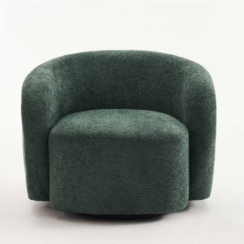 Mid-Century Modern Accent Chair, Soft Padded Single Sofa