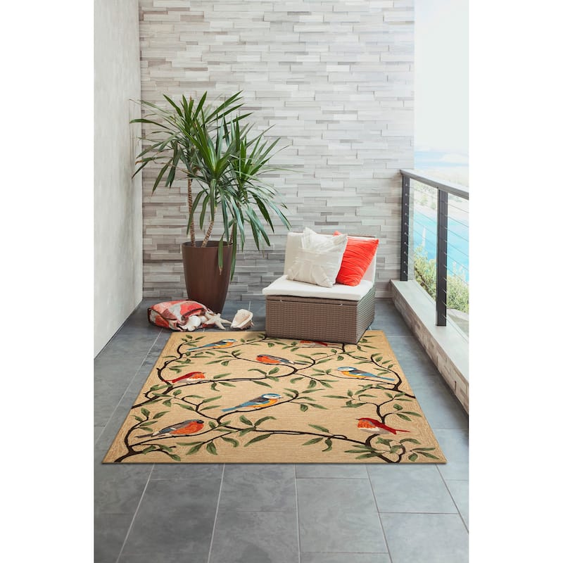 Liora Manne Ravella Birds On Branches Indoor/Outdoor Rug