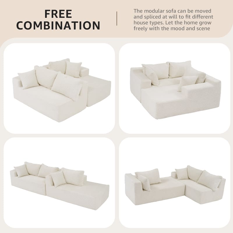 Modular Sectional Sofa Removable Applicable Living Room Furniture Sets