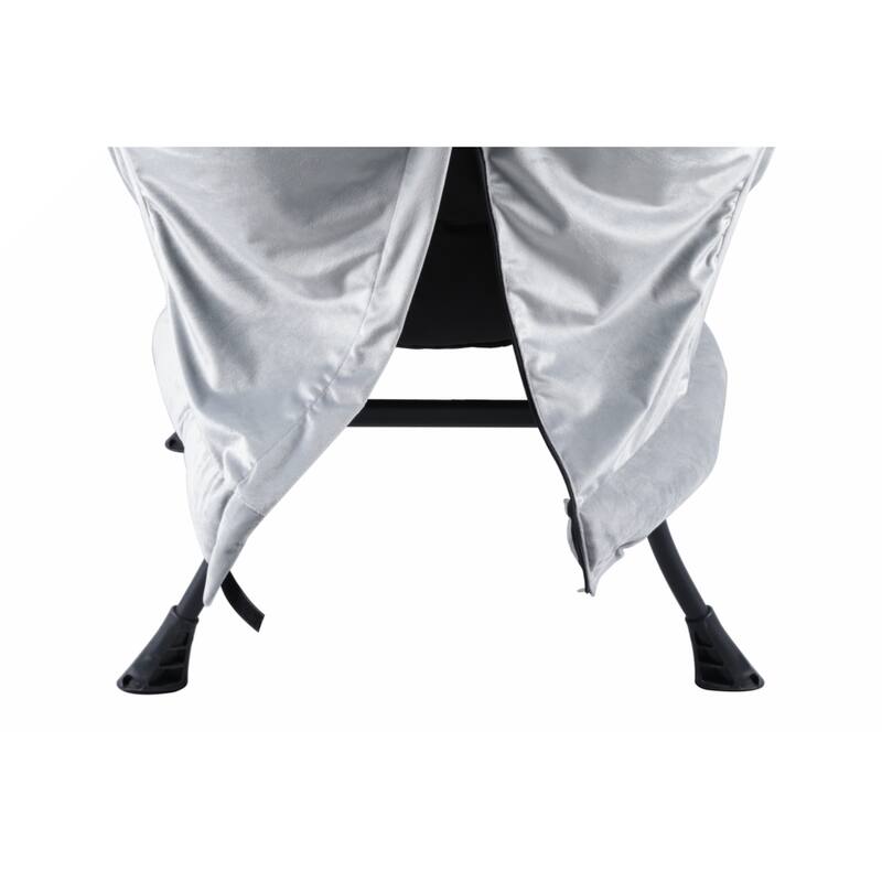 Accent Contemporary Lounge Chair,Single Steel Frame Leisure Sofa Chair with Armrests and A Side Pocket(Light Gray)