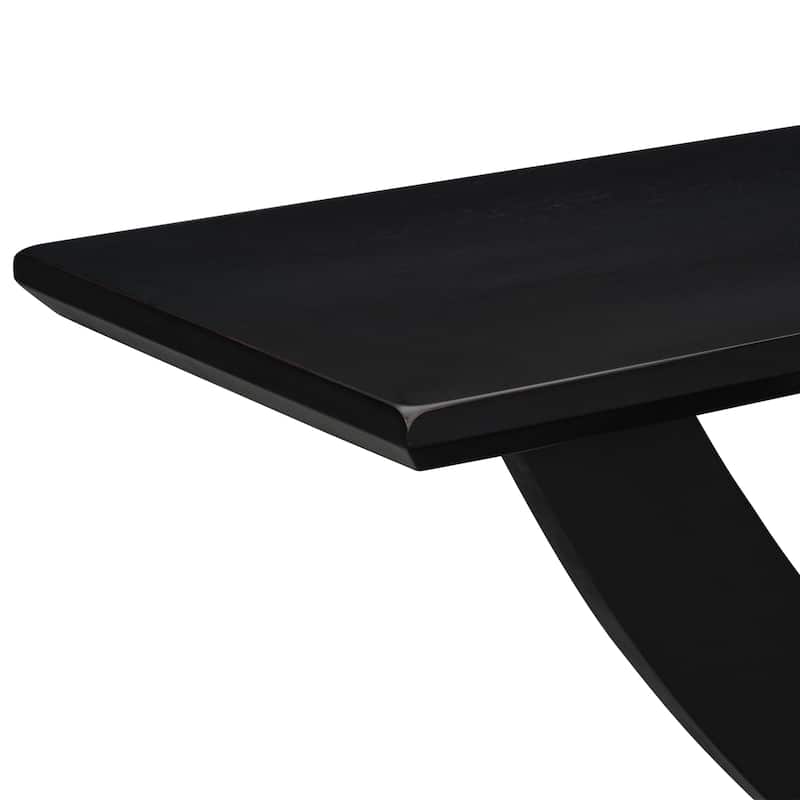 57'' Console Table Hallway Tables, Accent Table with Cross-Table Leg and Acacia Venner, Entryway Table for Living Room
