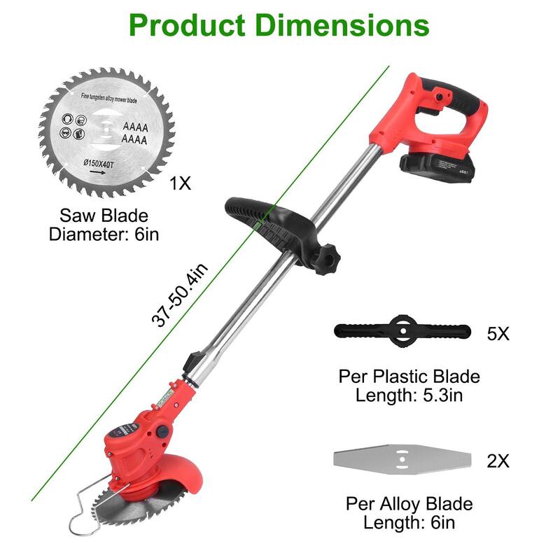 Electric Cordless Grass Trimmer Rechargeable