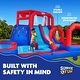 preview thumbnail 17 of 28, Sunny & Fun Mega Climb N' Go Inflatable Water Slide Park