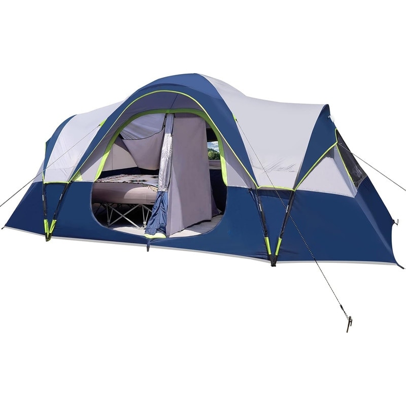 Camping Tent 10 Person Family Tents Parties Music Festival Tent Big Easy Up Double Layer 2 Room Waterproof 18ft x 9ft x78in Bed Bath Beyond 40336705