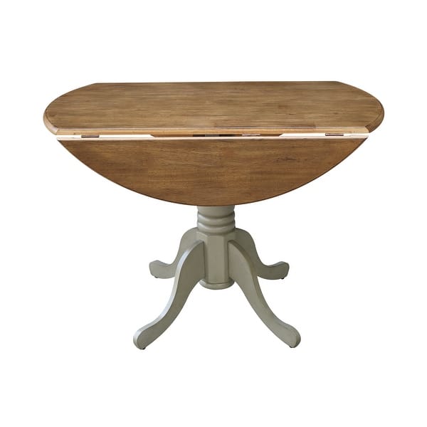Round 42 Inch Drop Leaf Table On Sale Overstock 4393081