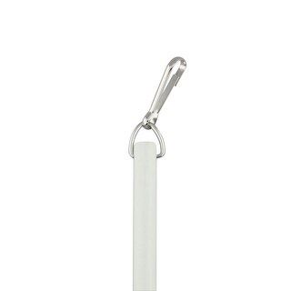 3 By 8in Fiberglass Baton With Metal Snap 36 Inch - Silver - 36 x 1 x 2 ...