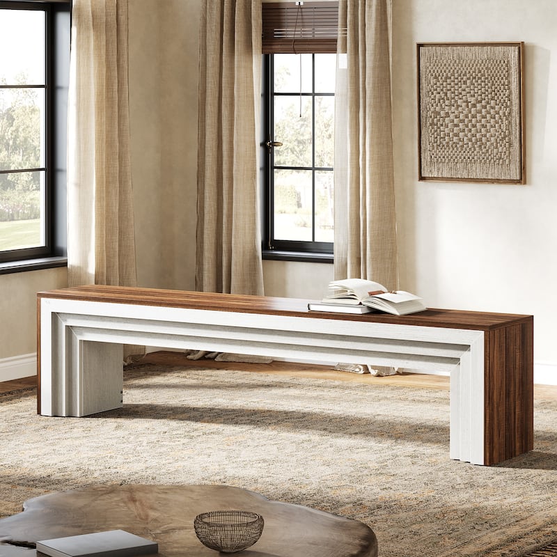 71" Extra Long Entryway Bench, Shoe Bench Seating for Hallway, End of Bed, Living Room, Sofa Back, Dining Room