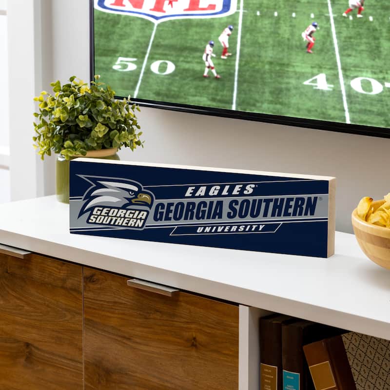 Georgia Southern University Wooden Tabletop Mantel Shelf Sign - 5" x 18"