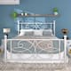 VECELO Metal Bed Frame with High Headboard and Footboard, Platform Beds with Heavy Duty Mattress Foundation