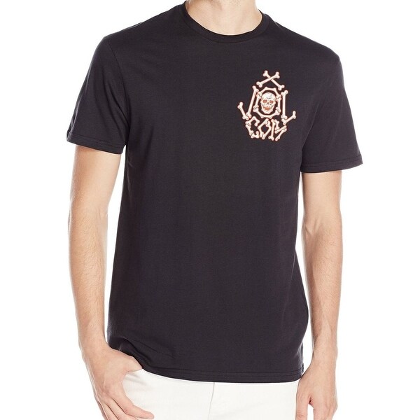 Shop Volcom New Black Mens Size Xl Skull Bones Boy Stone Crewneck
