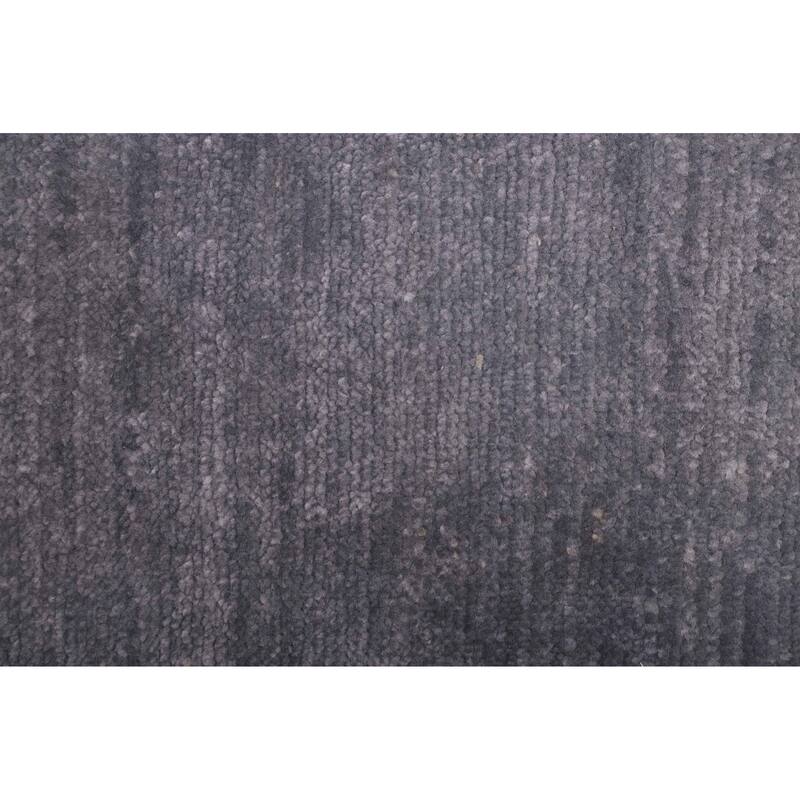 ECARPETGALLERY Hand-knotted Mystique Denim Blue Wool Rug - 5'6 x 7'8