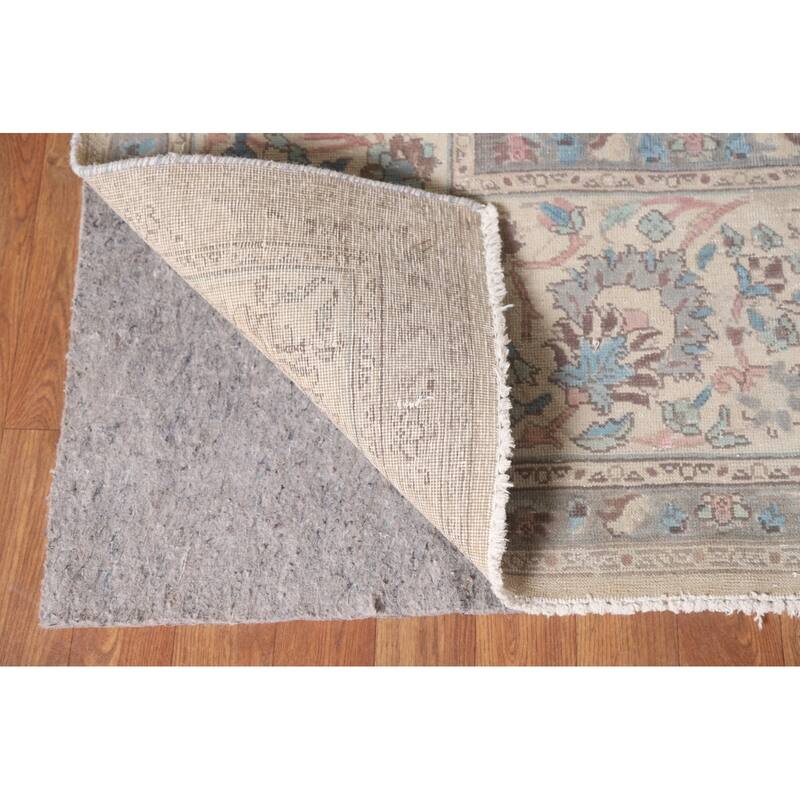 Hand Knotted Oriental 100% Wool Carpet Traditional All-Over Coral Tabriz Area Rug - 12' 6'' X 9' 7''