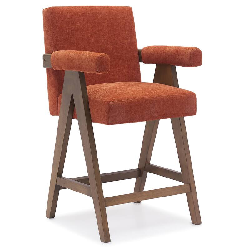 Contemporary Upholstered Counter Height Stools Single