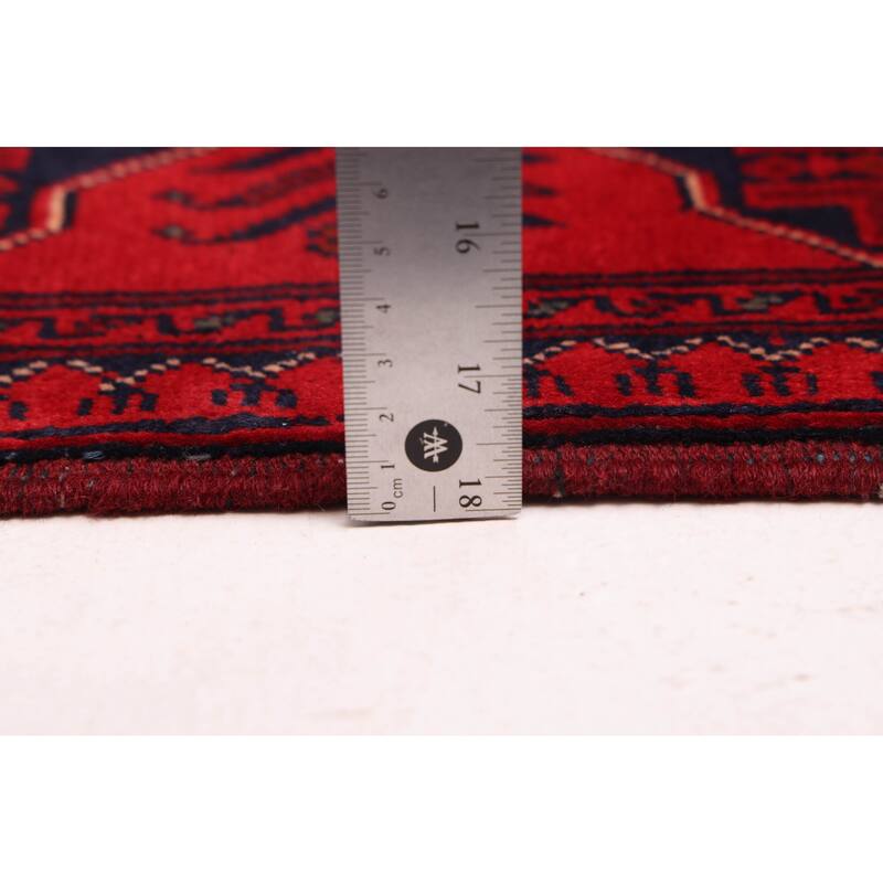 ECARPETGALLERY Hand-knotted Finest Khal Mohammadi Red Wool Rug - 4'0 x 6'1