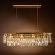 preview thumbnail 7 of 5, 12-Light Glam Fringe Crystal Chandelier for Dining Room