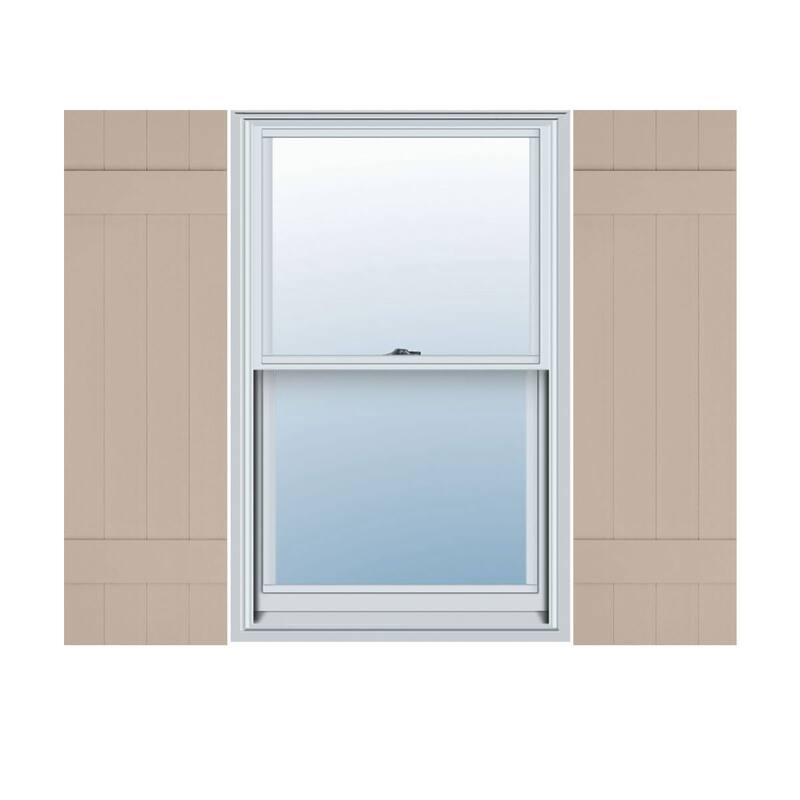 Mid-America Vinyl, Standard Size Four Board Joined Shutters
