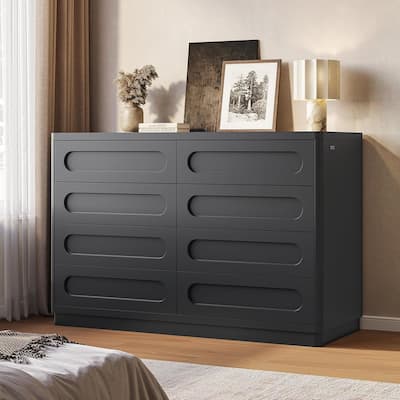 Dresser for Bedroom with 47.2" Deep Drawers TV Stand Chest of Drawers