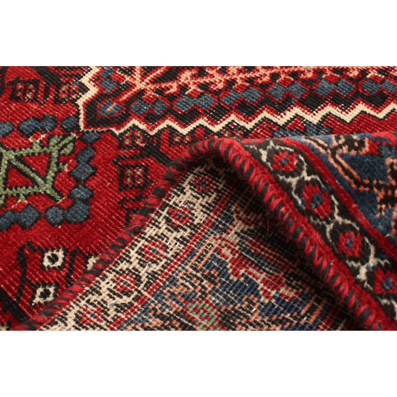 ECARPETGALLERY Hand-knotted Anatolian Red Wool Rug - 4'3 x 6'5