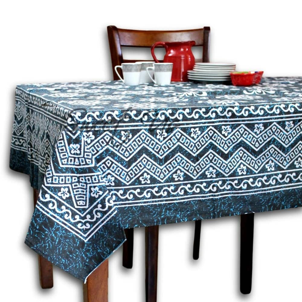 Cotton Blossoming Floral Tablecloth Rectangle