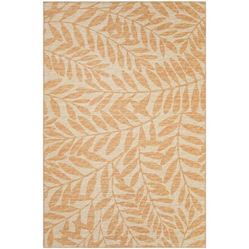 Indoor/ Outdoor Addison Yuma Foliage Motif Washable Area Rug