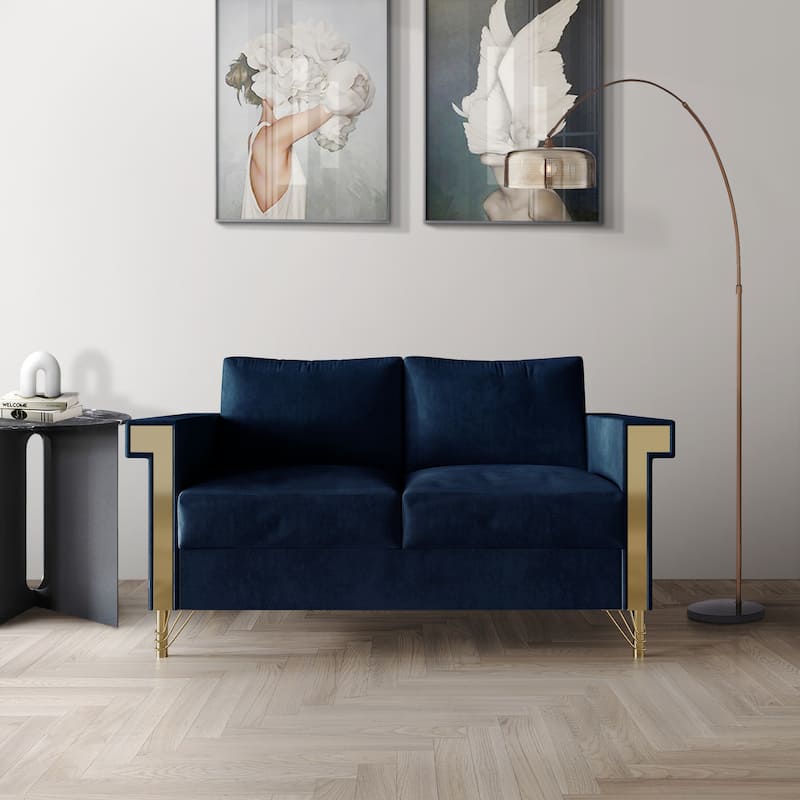 CraftPorch Luxurious Velvet Upholstered Loveseat
