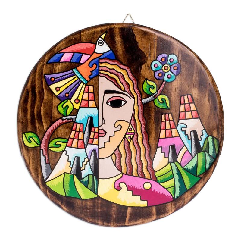 Novica Handmade My Roots Decorative Wood Plaque - Multi-Color