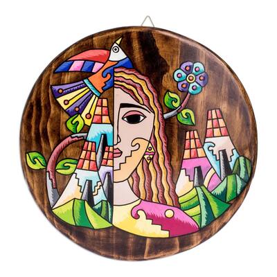 Novica Handmade My Roots Decorative Wood Plaque - Multi-Color