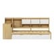 preview thumbnail 4 of 80, Multi-functional Daybed Wooden Platform Bed with Side Storage Cabinets and 2 Storage Drawers Underneath, Integrated Bookshelf
