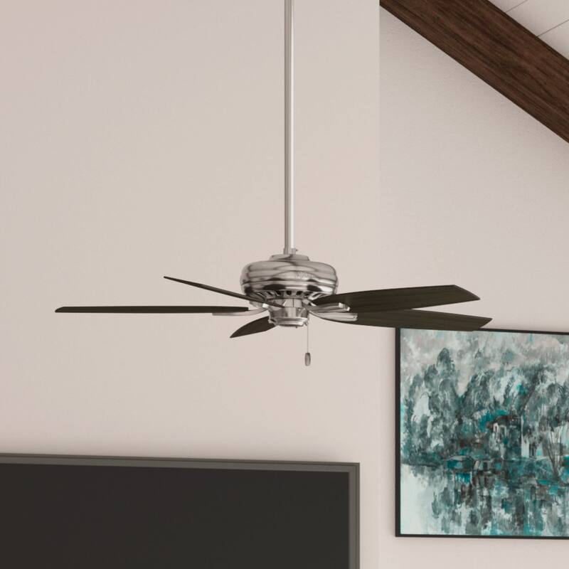 Hunter 52" Newsome Ceiling Fan with Pull Chain - Traditional - Casual - Brushed Nickel