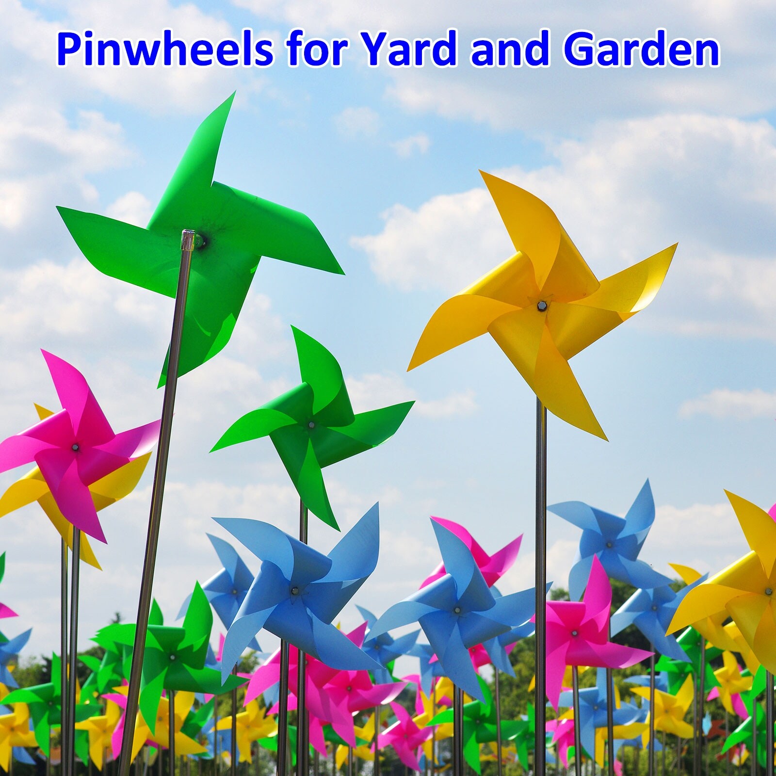 1 Set Wind Spinner Pinwheels,Apply to Yard Art Colorful Stripes