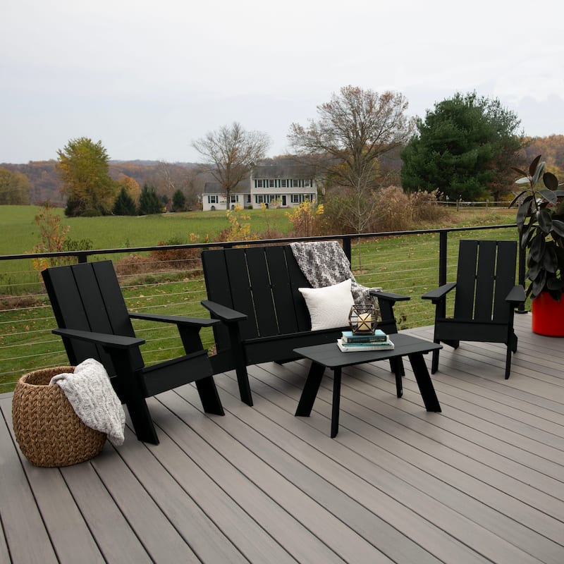 Italica Modern Adirondack Conversation Set