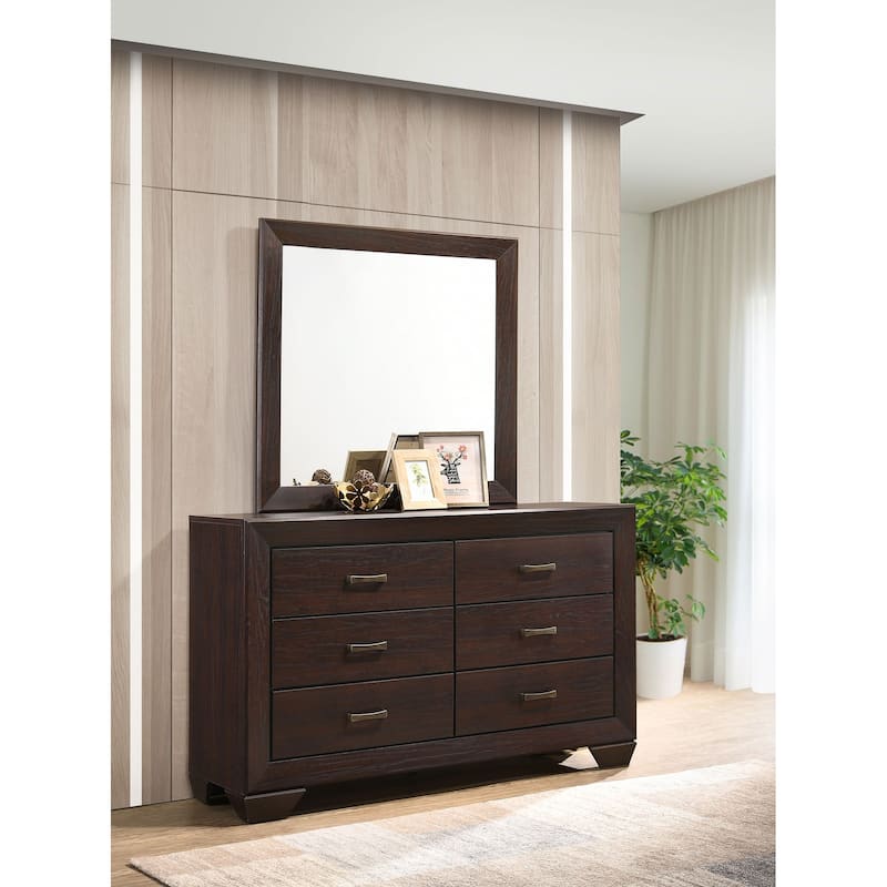 Kauffman Transitional Wood 6-drawer Dresser