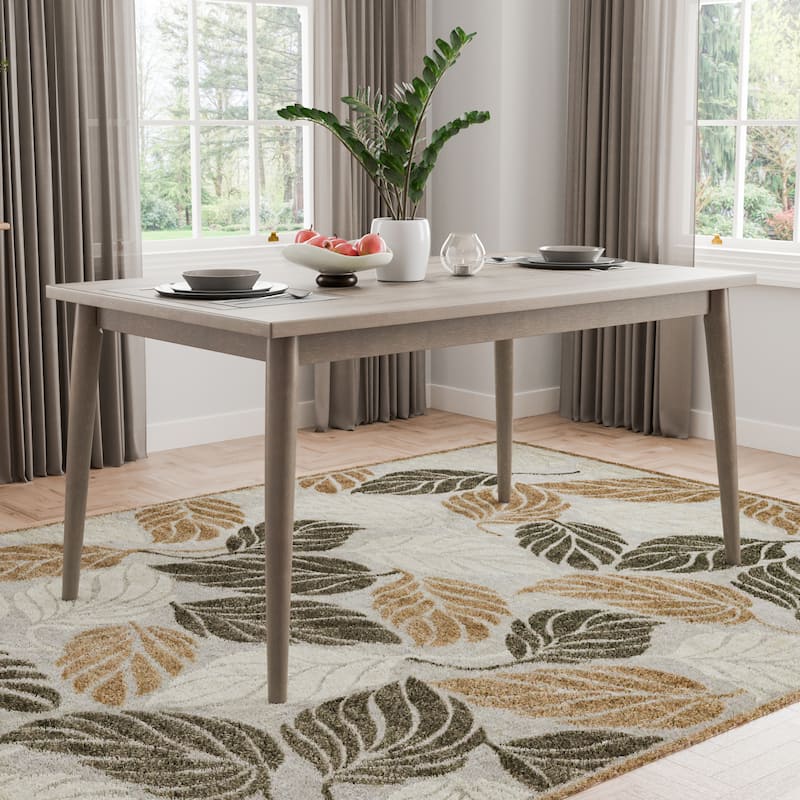 Furniture of America Calista Modern Grey 59-inch Wood Dining Table - Grey