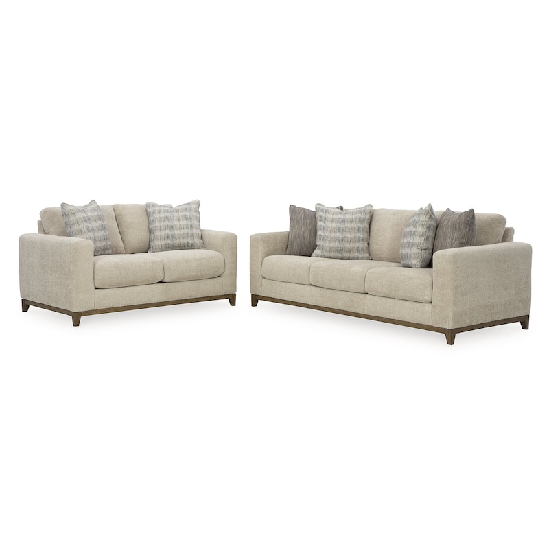 Signature Design by Ashley Parklynn Beige 2-Piece Upholstery Package - 93" W x 40" D x 38" H
