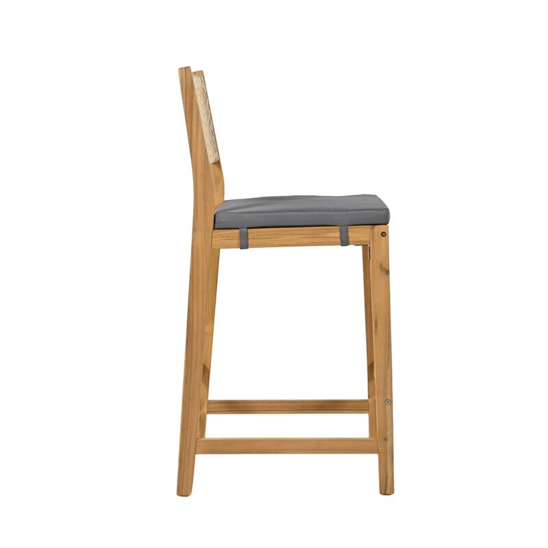 Christopher Knight Home - Hudson 5-Piece Acacia Wood Outdoor Bar Set