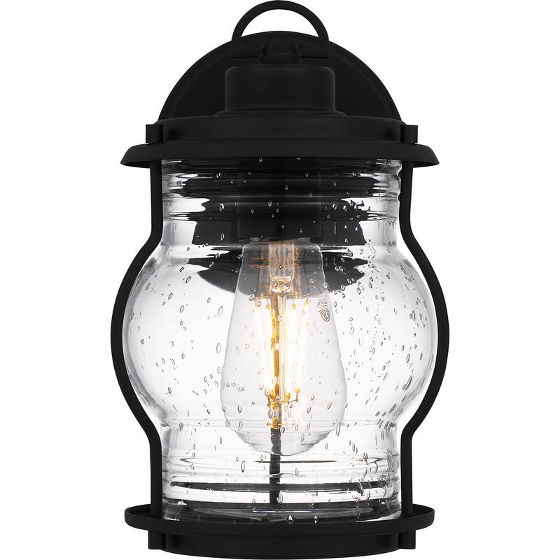 Luther 1-Light Earth Black Outdoor Wall Lantern