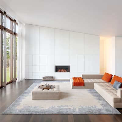 Prabal Gurung x Rugs USA Mera Bordered Wool Area Rug